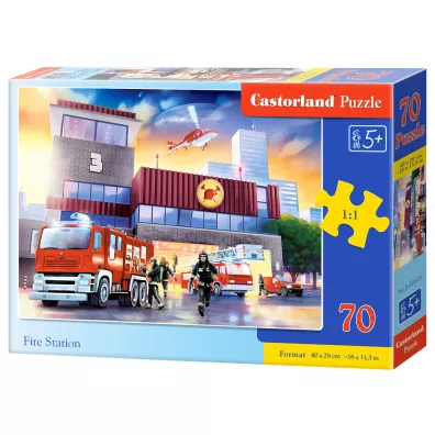 Puzzle 70 el. Fire Station Castorland