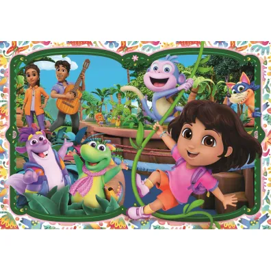 Puzzle 104 el. Maxi SuperColor. Dora Clementoni