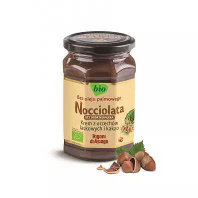 Nocciolata Krem z orzech�w laskowych i kakao bez dodatku mleka bezglutenowy 250 g Bio