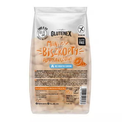 Glutenex Biszkopty mini pomara�czowe bezglutenowe 85 g