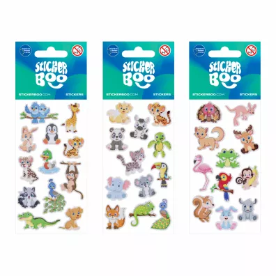 Sticker Boo Naklejki 6x12 Sweet Animals SRICKER BOO 541701