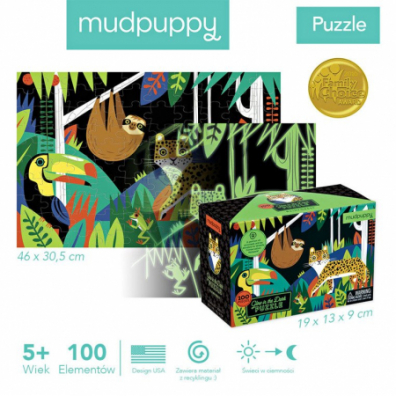 Puzzle wiecce w ciemnoci Las tropikalny 5+ Mudpuppy