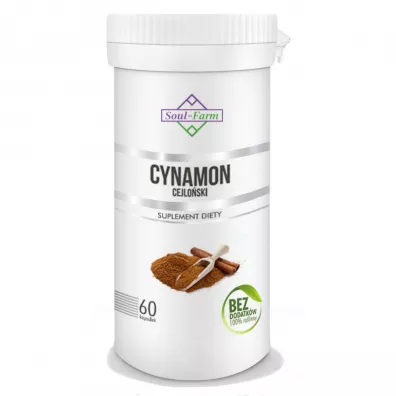 Soul Farm Cynamon cejlo�ski ekstrakt 400 mg Suplement diety 60 kaps.