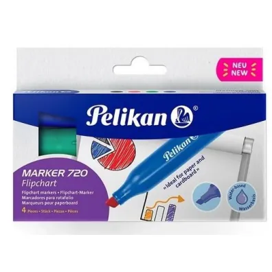 Marker Flipchart 720 4kol. PELIKAN