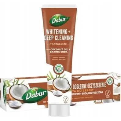 Dabur Wybielaj�ca pasta do z�b�w z olejem kokosowym i sod� oczyszczon� 100 ml
