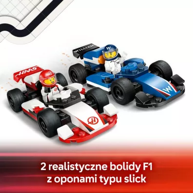 LEGO City F1® Bolidy Williams Racing i Haas F1® 60464