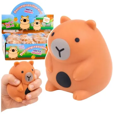 Gniotek antystresowy kapibara 7cm LeanToys