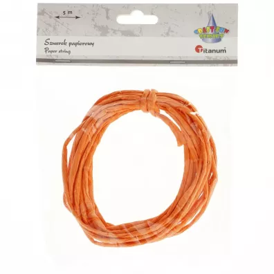 Titanum Sznurek papierowy pomara�czowy 5m