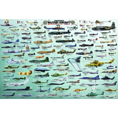Puzzle 2000 el. Samoloty i helikoptery Eurographics