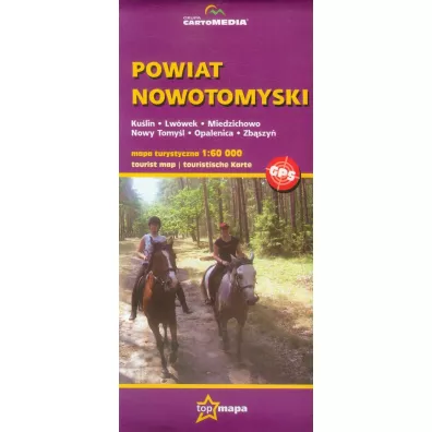 Powiat Nowotomyski mapa turystyczna 1:60 000