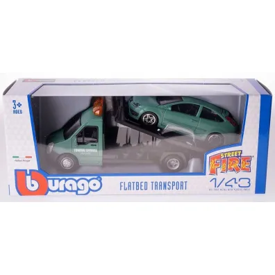 Flat Transport Ford Focus 1:43 Bburago