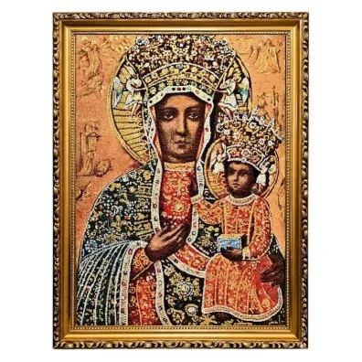 Obraz Haftowany Matka Bo�a Cz�stochowska 42/32cm