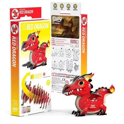 Czerwony Smok Eugy. Eko Uk�adanka 3D
