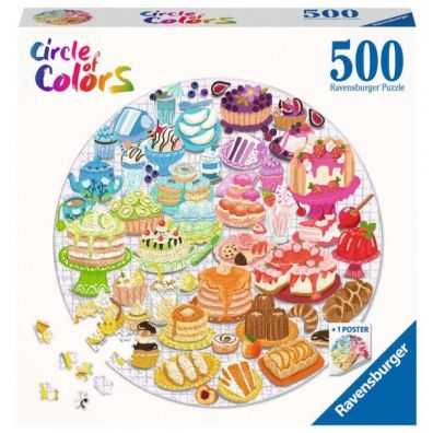 Puzzle okrge 500 el. Circle of Colors. Paleta kolorw. Desery 171712 Ravensburger