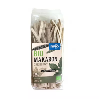 Niro Makaron (orkiszowy z bazyli�) wst��ki 250 g Bio