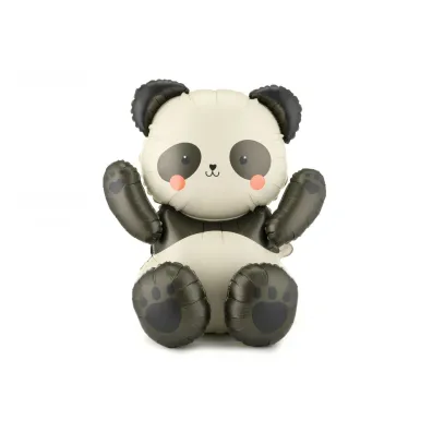 PartyDeco Balon foliowy Panda, 68x72 cm, mix