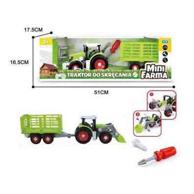 Mini farma Traktor z przyczep do skrcania 151156 Artyk