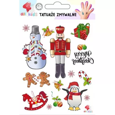 Tatuae zmywalne dla dzieci Boe Narodzenie 1 All4Kids
