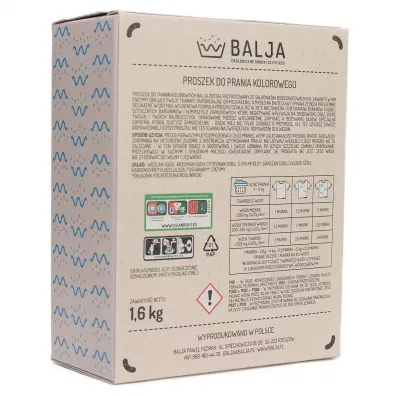 Balja Ekologiczny proszek do prania kolorowego 1.6 kg