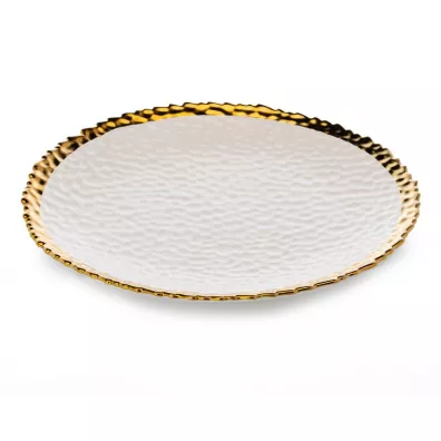 HowHomely Komplet 2 talerzy Kati White Gold