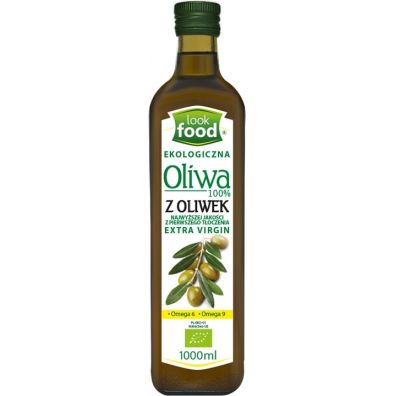 Look Food Oliwa z oliwek Extra Virgin tłoczona na zimno 1 l Bio