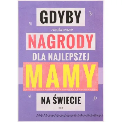 Karnet okazjonalny B6 z kopert� Dzie� Mamy PAN DRAGON KB6-1485