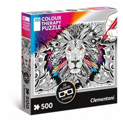 Puzzle 3D 500 el. Color Teraphy Lew Clementoni