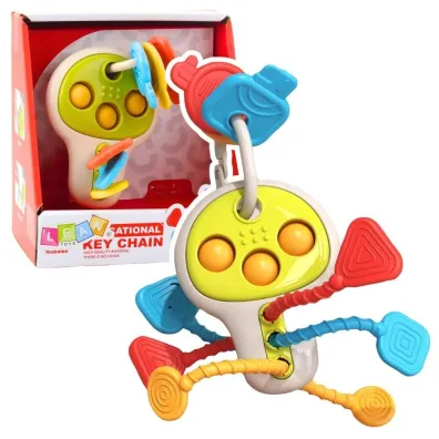 Klucze edukacyjne sensoryczyne ruchome LeanToys