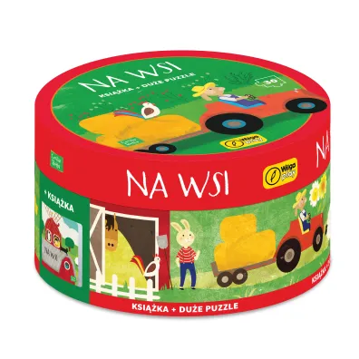 Puzzle Ksi��ka z puzzlami w pude�ku Na wsi Wilga Play