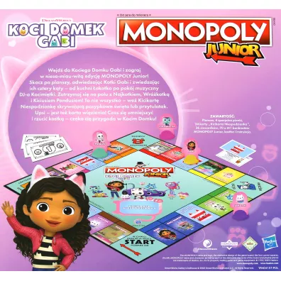 Gra Monopoly Junior Koci Domek Gabi