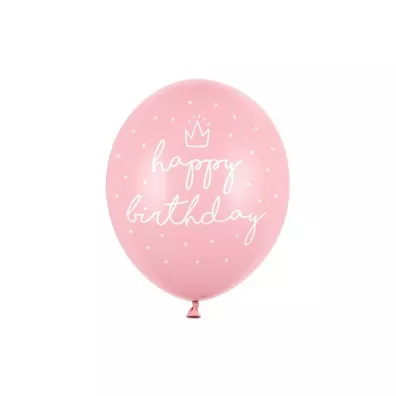 PartyDeco Balony Happy birthday Baby 30cm