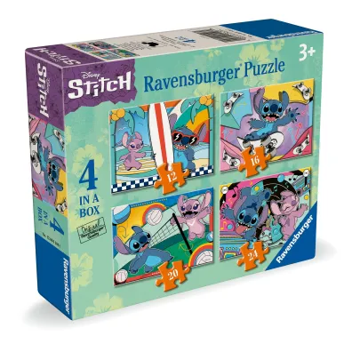 Puzzle dla dzieci 4w1 - Disney Stitch new (12+16+20+24 el.) Ravensburger