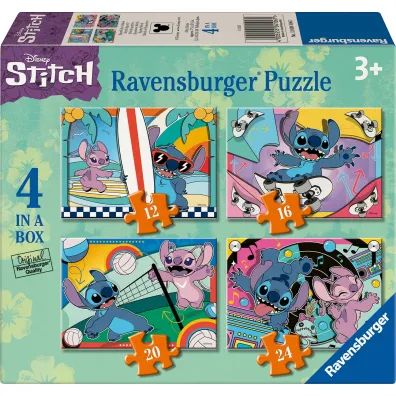 Puzzle dla dzieci 4w1 - Disney Stitch new (12+16+20+24 el.) Ravensburger