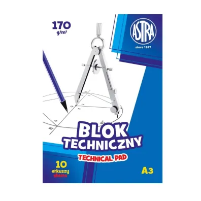 Astra Blok techniczny A3 170g 10 kartek 10 szt.
