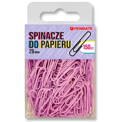 Penmate Spinacze do papieru fioletowe 28 mm