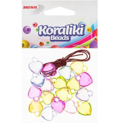 Brewis Koraliki do nawlekania serca 15g