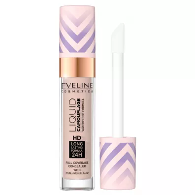 Eveline Cosmetics Liquid Camouflage HD wodoodporny korektor z kwasem hialuronowym 03 Soft Natural 7.5 ml