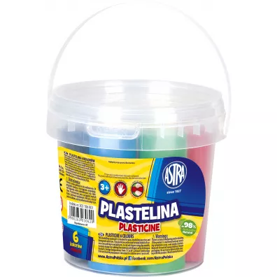 Astra Plastelina w wiaderku 6 szt.