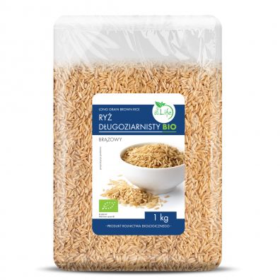 BioLife Ryż brązowy długoziarnisty 1 kg Bio