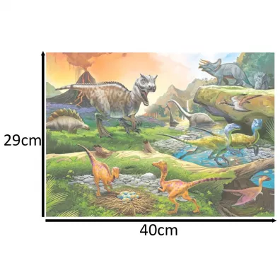 Puzzle 100 el. �wiat dinozaur�w Castorland