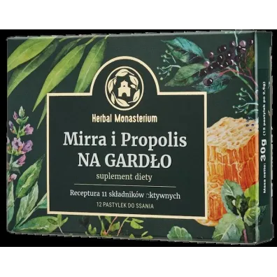 Herbal Monasterium Mirra i propolis na gard�o - suplement diety 12 tab.