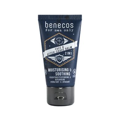 Benecos For Men Only Face & After Shave Balm naturalny nawilżająco-kojący balsam po goleniu 50 ml