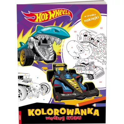 Hot Wheels. Kolorowanka wed�ug kodu