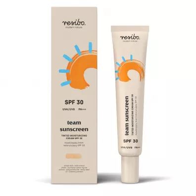 Resibo Team Sunscreen nawilżający krem koloryzujący SPF 30 40 ml Resibo Team Sunscreen nawilżający krem koloryzujący SPF 30 40 ml
