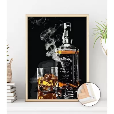 Malowanie po numerach. Jack Daniels 40 x 50 cm