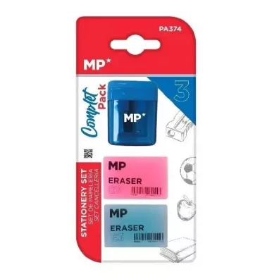 Mp Main Paper Zestaw 2 gumek �cieranych + temper�wka