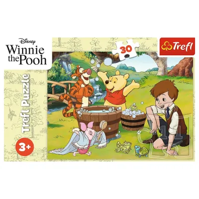 Puzzle 30 el. Dzie� z Puchatkiem Trefl