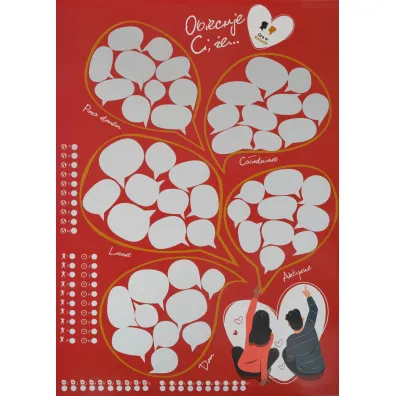 Plakat zdrapka. Obiecuj� Ci, �e… 323x59 mm