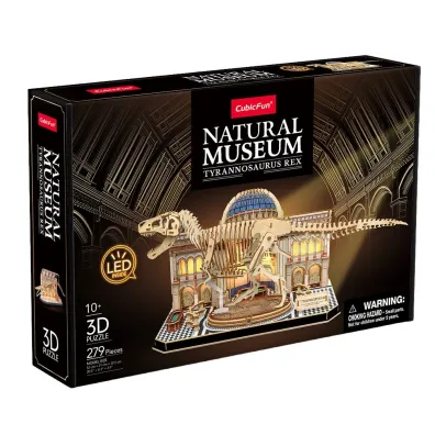Puzzle 279 3D Natural Museum T-Rex 306-L546H Cubic Fun