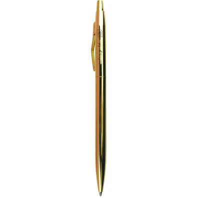 Interdruk D�ugopis metalowy slim Satin Gold niebieski